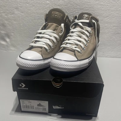 Converse Ctas High Street Mid Shoes Men’s(8.5)Women’s(10.5) Cargo/Truffle/Wh New