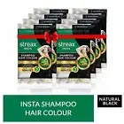 Natural Black Insta Shampoo Hair Colour-25 ml-Pack of 2