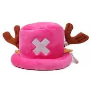 Anime Kawaii Plush Toys Cosplay Tony Chopper Cotton Hat Warm Winter Cap Red