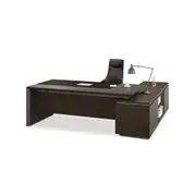 Modern Furniture Carter Executive Desk with Left Return 220cm Coffee&Charcoal