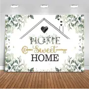 Housewarming Backdrop Home Sweet Home Greenery Eucalyptus Leaves Party Decora...