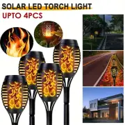 96 LED Flame Solar Torch Light Waterproof Garden Lantern Lamp Flickering Dancing