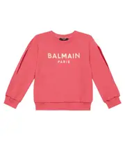 [Balmain Kids] Balmain Kids Logo cotton sweatshirt Y 14 red