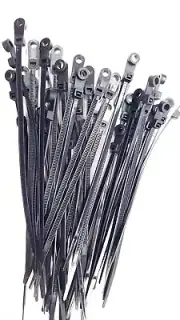 100 Pack 8 Inch Screw Mount Head Zip Ties with Screw Hole Head, 50Lbs