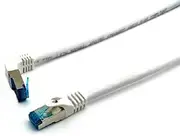 Equip 605804 Cat.6A S/FTP Patch Cable Angled to Straight Connector 5.0 m White