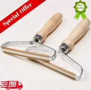 2 x Portable Lint Remover – Wooden Handle Manual Fuzz & Pet Hair Brush