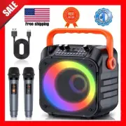 QUALITY SOUND Two Wireless Microphones, Portable for Adults & Kids, PA System