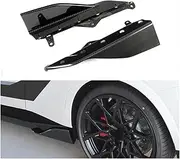 Real Dry Carbon Front Bumper Lip Side Skirt Splitter Compatible for BMW 2 Series G42 Coupe 2022+ Car Body Kit(Dry Carbon)