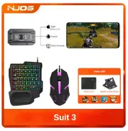 M1 Pro Mobile Controller Gaming Keyboard Mouse Converter BT V5.0 Programmable Adapter Support IOS Android System Set 3