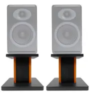 (2) 8” Wood Bookshelf Speaker Stands For Audioengine P4 Bookshelf Speakers