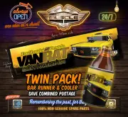 VAN RAT HOLDEN PANEL VAN BAR RUNNER STUBBY COOLER TWIN PACK SAVE ON POSTAGE