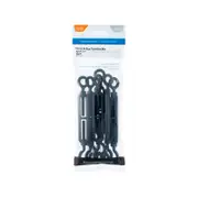 Taskmaster 6mm Black 316 Stainless Steel Turnbuckle Hook And Eye - 6 Pack