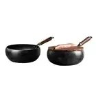 Nonstick Wok No Coating Cookware Gas Flat Bottom for Home Restaurant Kitchen