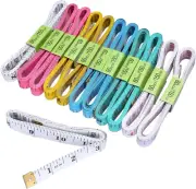 Akstore 12 PCS Soft Tape Measures Double-Scale 60-Inch/150Cm Soft Tape Measure