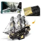 Piececool The Black Pearl, Pirate Ship, Metal Model Kit, Hobby kit, 3D puzzle