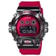 【CASIO】卡西歐 G-SHOCK 重搖滾 全不鏽鋼錶圈 閃動響報 紅 GM-6900B-4 原廠公司貨【關注折扣】