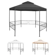 Garden Gazebo Outdoor Canopy Marquee Tent Pavilion Anthracite/Beige vidaXL