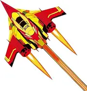 Besra Colorful Plane Kite Single Line Easy to Fly Aircraft Nylon Kite for Kids & Adults Beach Kites (Red)