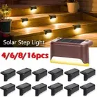 Outdoor Solar LED Deck Lights Path Garden Patio Pathway Stairs Step Fence Lamp