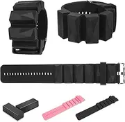 LuxVeno Wearable Wrist and Ankle Weights 1 lb set of 2, Ankle Weights for Women and Men, Wrist Weights for Pilates, Yoga and Walking Exercise, Office Workout and Home Gym Equipment. Adjustable Wristband and Bracelet for Hand, Leg, Wrist and Ankle.