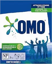 OMO Active Clean Laundry Washing Powder Front & Top Loader 2kg