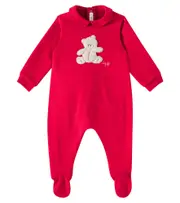 [Il Gufo] Il Gufo Baby patch-appliqué cotton onesie M 3 red