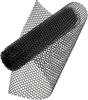 PAMINGONO 1 Roll Garden Fencing Durable Hollow Out Plastic Chicken Wire Netting Black Mesh for Secure Poultry Containment Easy Installation for Gardens Farms