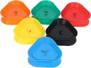 6Pcs Triangle Shaped Poker Holder Hands Playing Card Stand for Family Games Material Design for Recognition