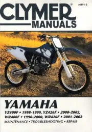1998 - 2001 2002 Yamaha YZ400F YZ426F WR400F WR426F Clymer Repair Manual M4912