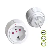 Ozoffer Sansai International Universal Round Travel Adaptor to AU/NZ Power Plug