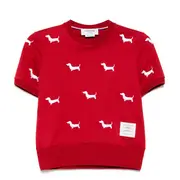 [Thom Browne] Cotton Milano Short Sleeve Hector Tee Women