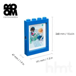 【LEGO 樂高】Room Copenhagen LEGO PICTURE FRAME 樂高壁掛相框-藍色(樂高造型相框)