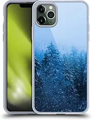 Head Case Designs Officially Licensed Patrik Lovrin Fog Over Snow Covered Forest Magical Foggy Landscape Gel Case [Military Grade Protection] Compatible with Apple iPhone 11 Pro Max