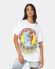 [GRATEFUL DEAD] Grateful Dead Spring Tour 1990 T-shirt White - Size L L White