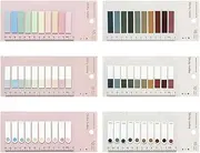 UTHCLO 6 Sets Color Sticky Memo Pad Paper Page Markers for Easy Annotation Removable Adhesive Labels for Study and Work Convenient Page Tabs for School Office