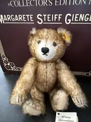 Small Steiff Bear 666766 TeddyBar 20 MBI USA Genuine Mohair
