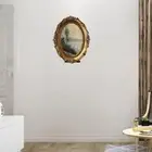 Oval Picture Frame Retro Gift Desktop Ornament Art Crafts Picture Holder for