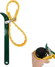 [Helweet] Band Wrench Non-Slip, Oil Filter Band Wrench, Adjustable Band Wrench, Strap Pliers, Rubber Pipe Wrench, Oil Filter Wrench, for Plumbing, Oil Filter, Glass Opener, Shower Heads, 12 Inch