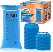Hion Vomit Bags Disposable – 26 Pack 1000ml Emesis Bags – Leak Resistant, Medical Grade, Portable – Perfect for Motion, Car & Aircraft Sickness, Pregnant Women