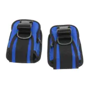 1 Pair Scuba Diving Counter 2kg 5lbs Weight Pocket Pouch with Buckles Straps, Weights Holder Blue