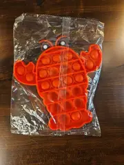 Red Crab Push Pop Fidget Bubble Popper Stress It Reliever Autism (y3)