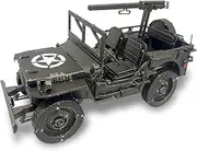 Piececool 3D Metal Car Model Kits, Willys SUV Military Vehicle Models Building Kits, Brain Teaser 3D Puzzles for Adults Teens Stress Relief