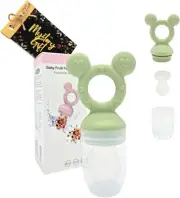 Tadatu | Green Size M | Fresh Fruit Feeder Pacifier | Food Pacifier| 1-2Years...