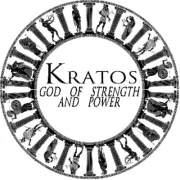 Kratos God of Strength Power Greek Mythology - Circle Sticker Decal 3 Inch