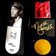 Nick Holt Signed BATB 13 Autograph Skateboard Deck + XL Berrics Red Shirt