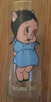 1973 Petunia Pig Pepsi Collector Series Warner Bros. Drinking Glass NEW UNUSED
