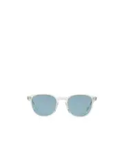 Geometrically framed sunglasses 49 Blue