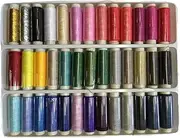 [ZXUY] 39 Assorted Color 200 Yards Per Unit Polyester Sewing Thread Spool Set