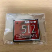 BUFFALO Compact Flash 512MB RCF-X512MY W36.4xH42.8xD3.3mm 15g 5V/3.3V