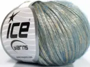 Ice Yarns Rock Star Yarn - Gold Lt Blue - Wool Medium 520191x50g/115m